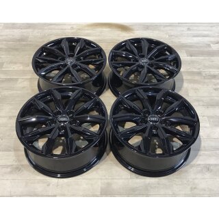 4 x Original Audi Q5 SQ5 FY 7x17 Zoll ET34 80A601025J schwarz Alufelgen 17Zoll